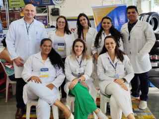No dia 03/05/24, voluntários da seccional Ribeirão Preto realizaram ação, em parceria com Senac, de aferiram pressão arterial para público do supermercado Assaí.